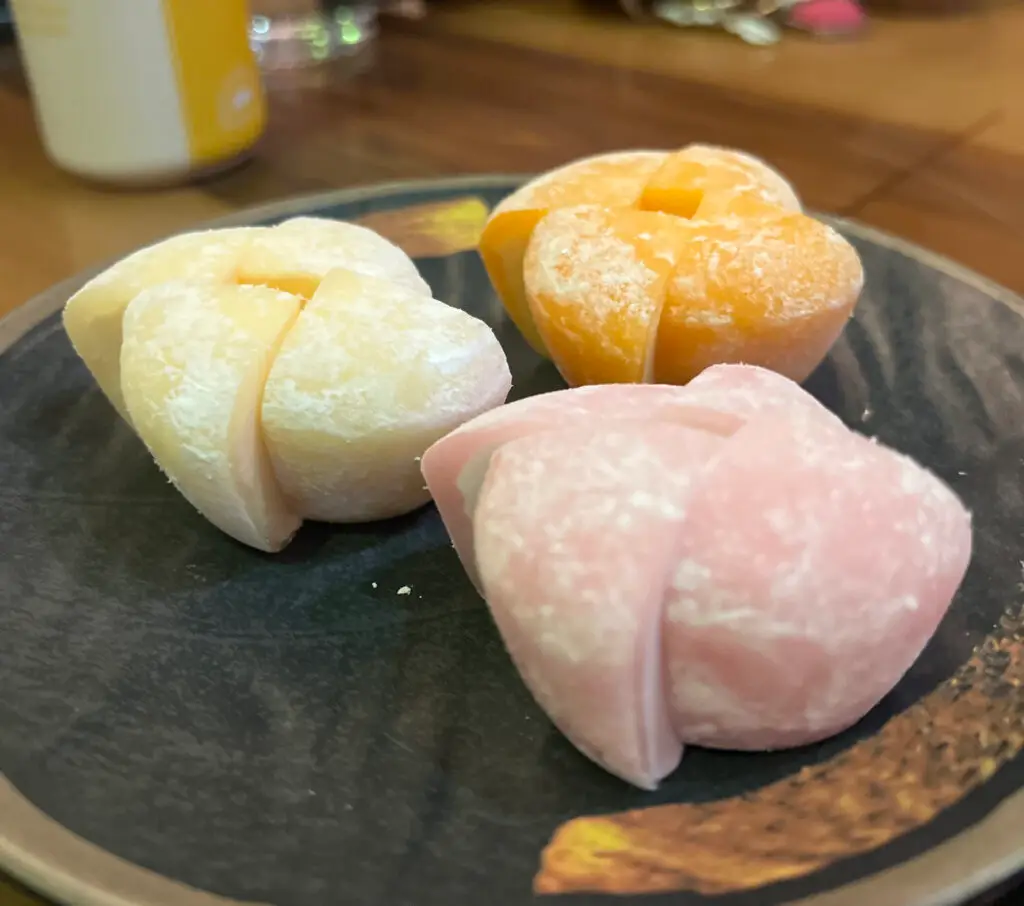 mochi on plate